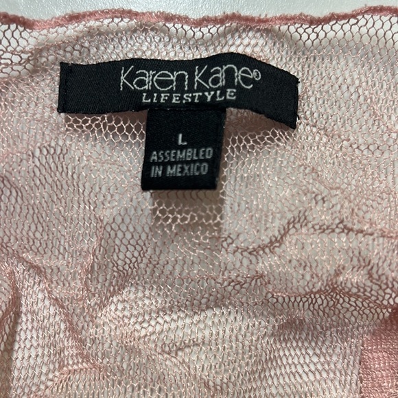 Karen Kane Mesh Butterfly Blouse - Picture 4 of 6